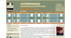 Desktop Screenshot of infos-patrimoinespaca.org